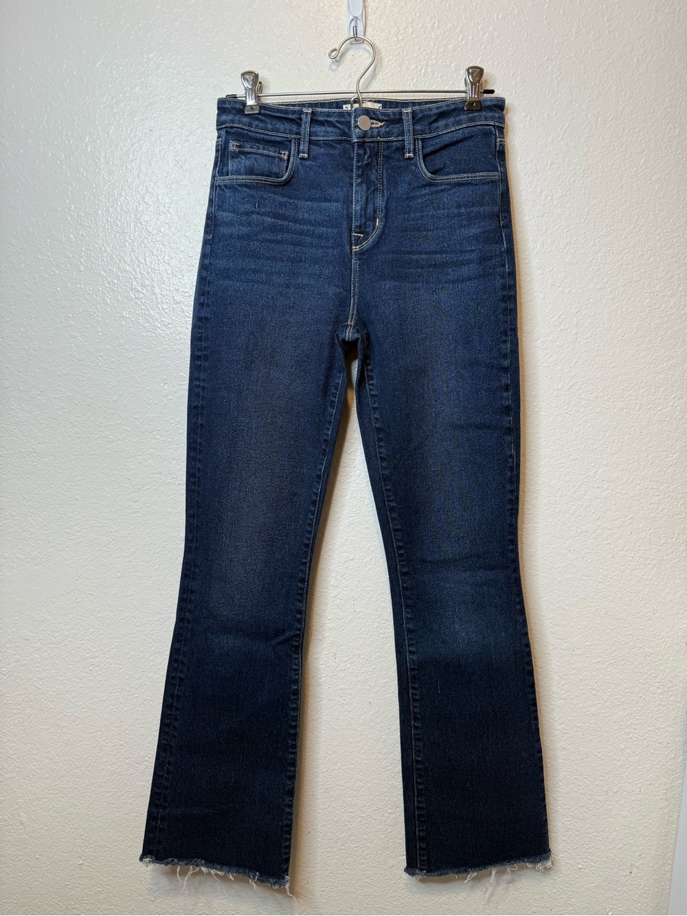 L’Agence Ruth High Rise Straight Jeans in Gardena Size 26 Raw Hem Capsule